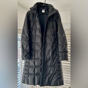 Patagonia Puffer w/hood - black, mid-length, excellent condition - SZM